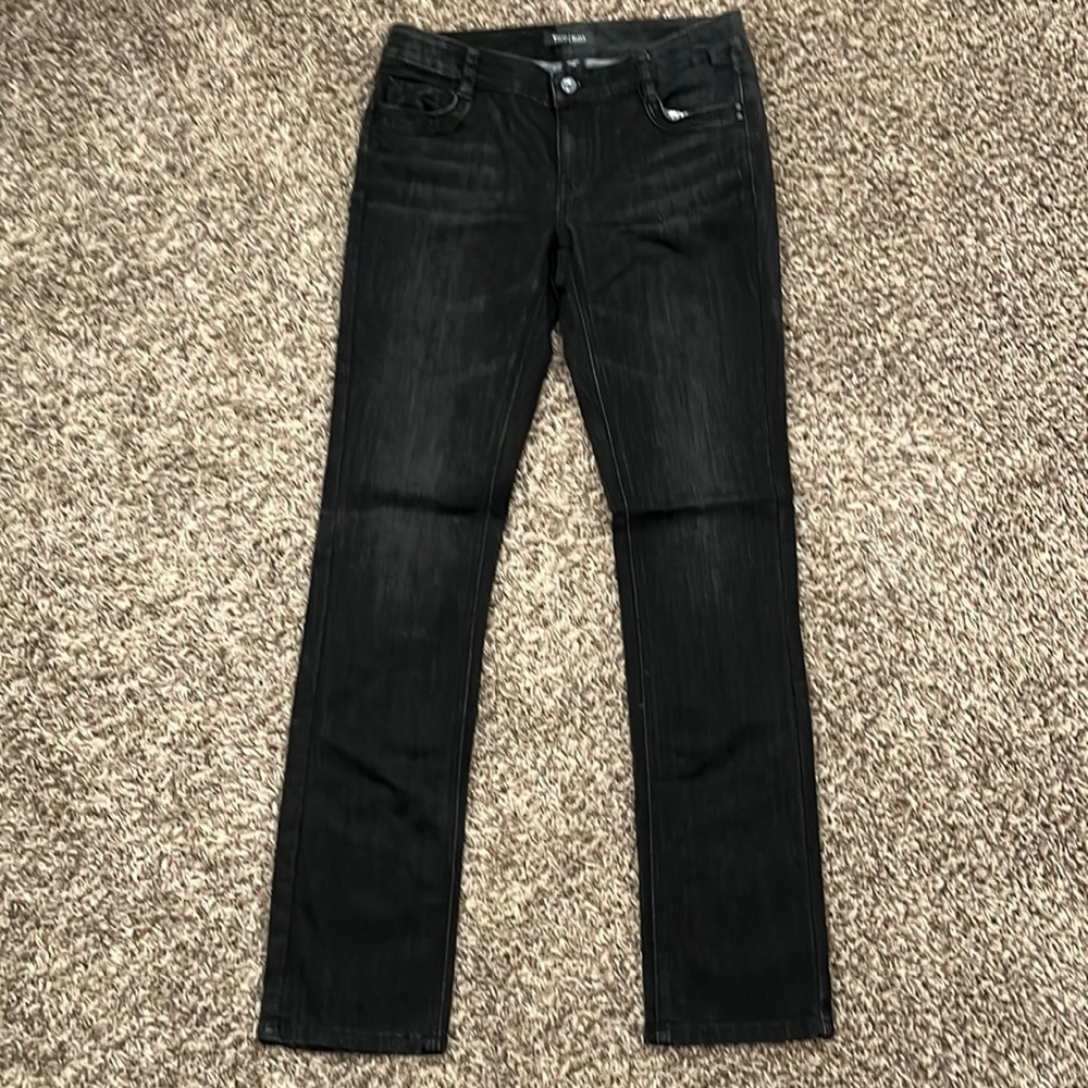 White House Black Market Black Jeans Straight Leg Mid-Rise Size 4R